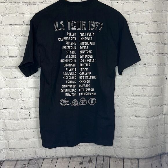 Vintage 00s Led Zeppelin United States Of America 1977 Remake 2003 Hanes M - Picture 5 of 7